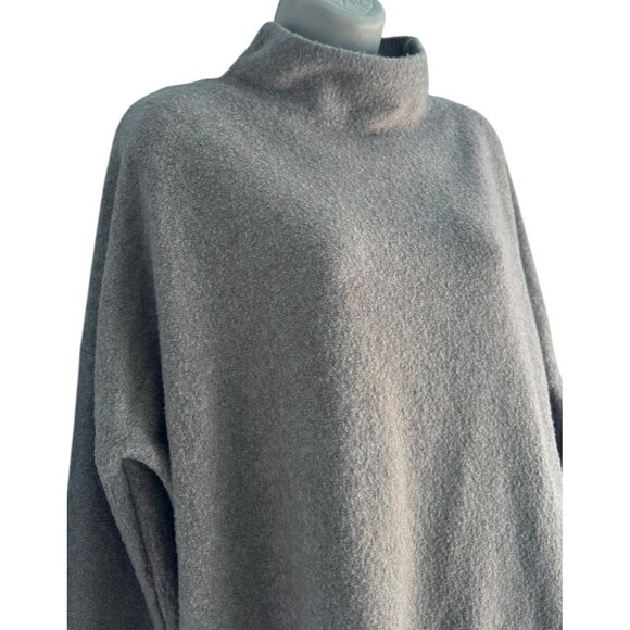 Joie Women's SZ L Tan Long Sleeve Wool Blend Turtleneck Pullover Sweater - Picture 3 of 8